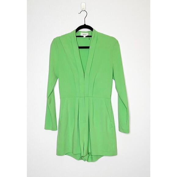 ALC Heston Blazer Romper Long Sleeve Women's No Belt Green Size 4 - Picture 3 of 9